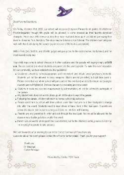 Storybook Parade Letter